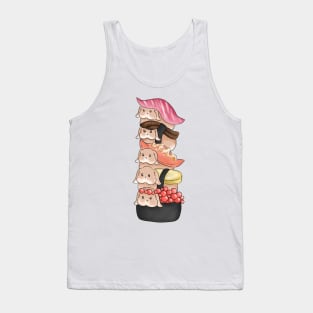 Vertical Sushi Rabbit Bunniesmee Tank Top